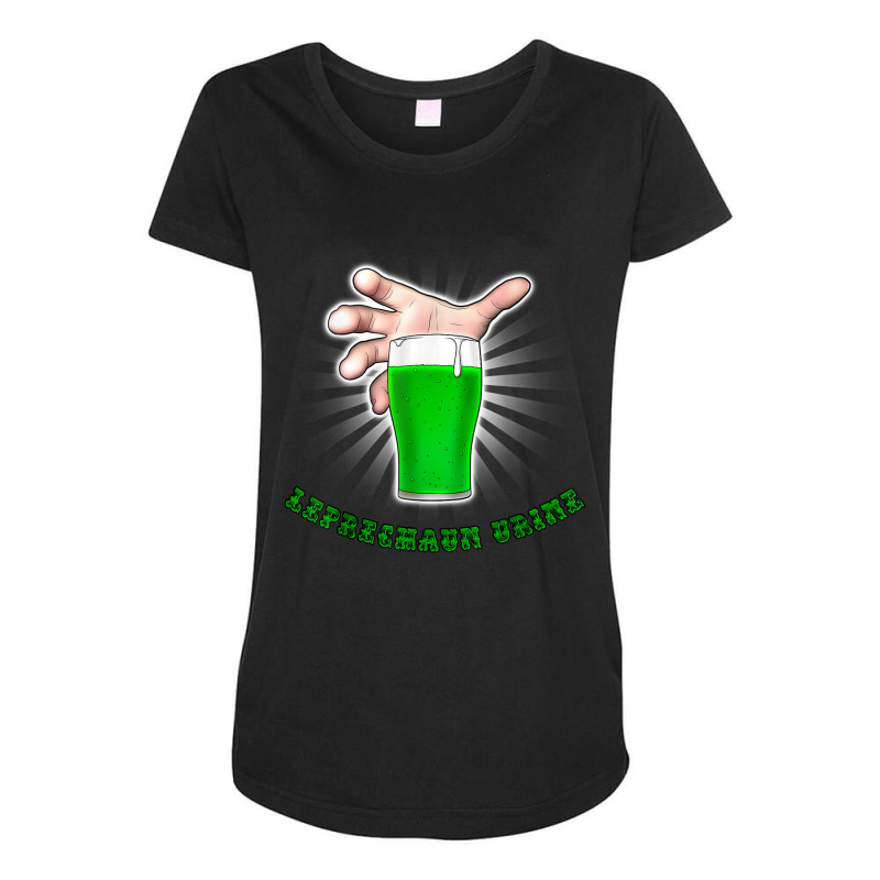 Leprechaun Urine Green Beer St Patty's Day Irish Ireland Maternity Scoop Neck T-shirt by cm-arts | Artistshot