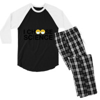 I Choose Science And Will Wear A Mask And Save Lives Men's 3/4 Sleeve Pajama Set | Artistshot