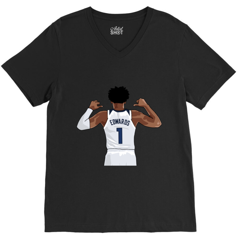 Anthony Edwards Vector Name-cneq7 V-neck Tee | Artistshot