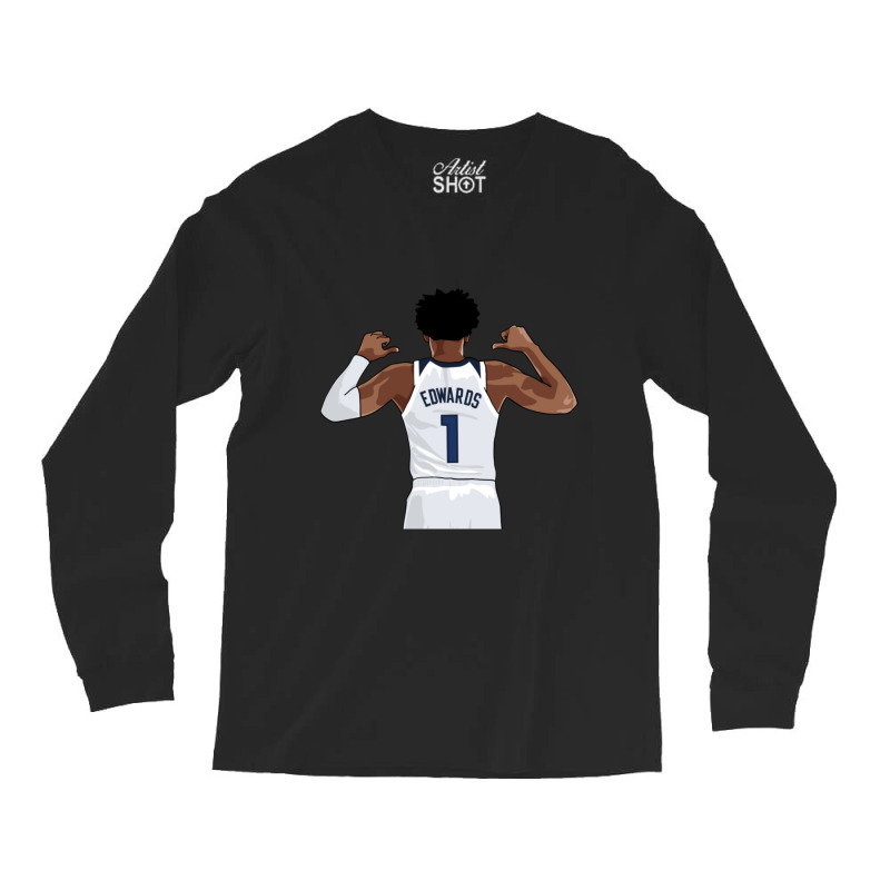 Anthony Edwards Vector Name-cneq7 Long Sleeve Shirts | Artistshot