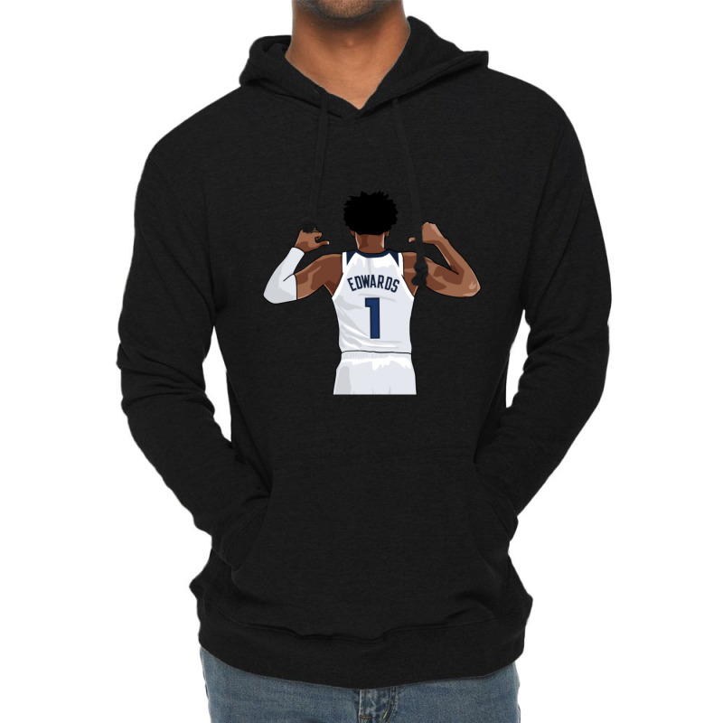 Anthony Edwards Vector Name-cneq7 Lightweight Hoodie | Artistshot