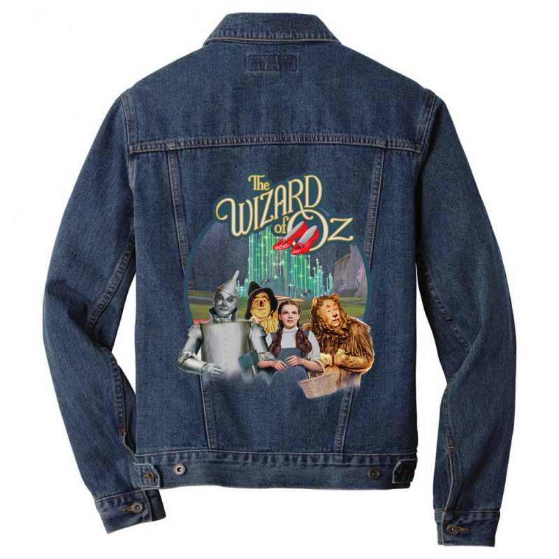 Wizard Of Oz Were Off To See Wizard Men Denim Jacket by atereabag | Artistshot