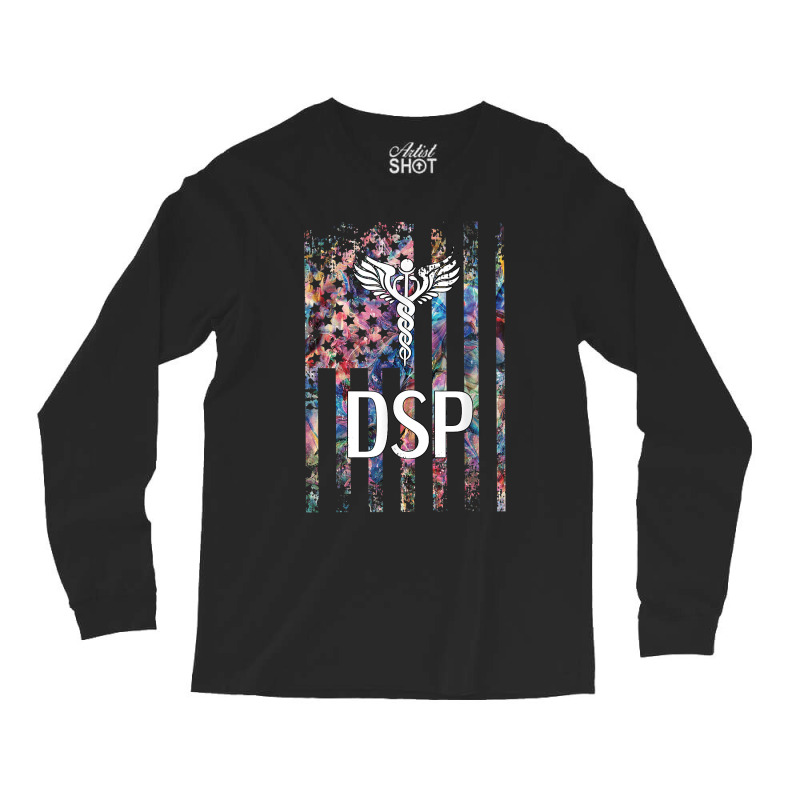 Direct Support Professional Us Flag Long Sleeve Shirts | Artistshot