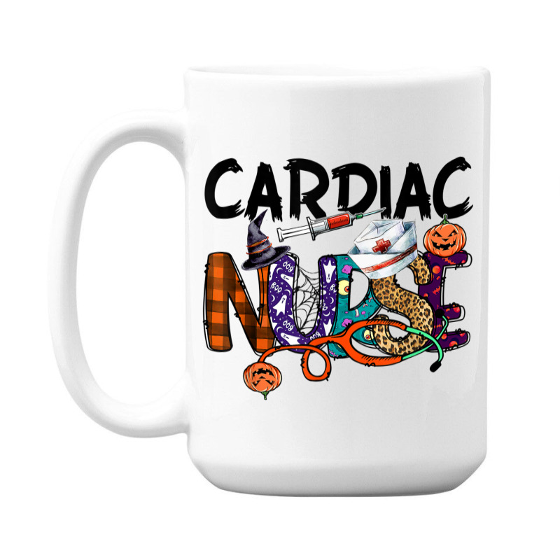 Cardiac Nurse Halloween Party Shirt One Spooky Cardiac Nurse 15 Oz Coffee Mug | Artistshot