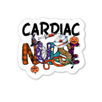 Cardiac Nurse Halloween Party Shirt One Spooky Cardiac Nurse Sticker | Artistshot