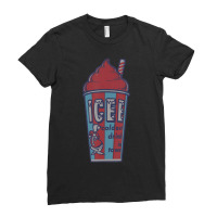 Icee Bear Classic Coldest Drink In Town V-2 Ladies Fitted T-shirt | Artistshot