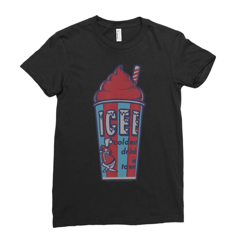 Icee Bear Classic Coldest Drink In Town V-2 Ladies Fitted T-Shirt by Kanmopsuk45 | Artistshot