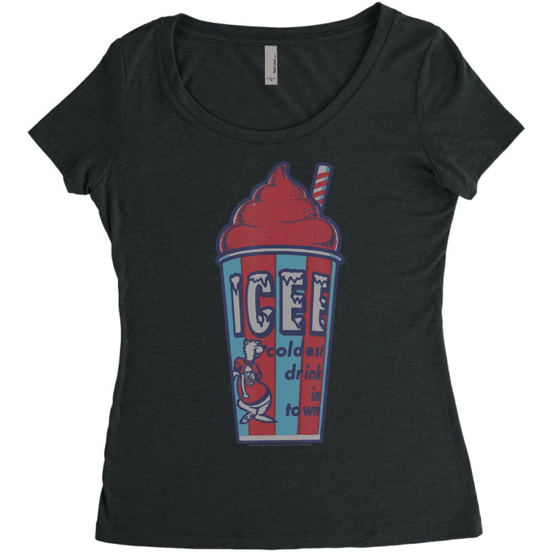 Icee Bear Classic Coldest Drink In Town V-2 Women's Triblend Scoop T-shirt by Kanmopsuk45 | Artistshot