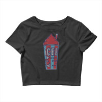 Icee Bear Classic Coldest Drink In Town V-2 Crop Top | Artistshot