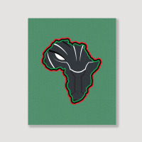 African Black Panther Portrait Canvas Print | Artistshot