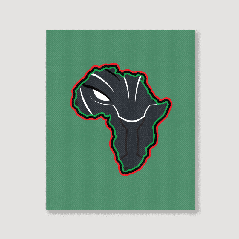 African Black Panther Portrait Canvas Print | Artistshot