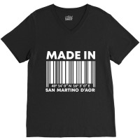 Made In San Martino D'agri Barcode Premium T Shirt V-neck Tee | Artistshot