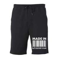 Made In San Martino D'agri Barcode Premium T Shirt Fleece Short | Artistshot