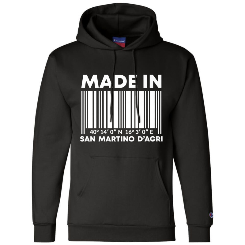 Made In San Martino D'agri Barcode Premium T Shirt Champion Hoodie by cm-arts | Artistshot