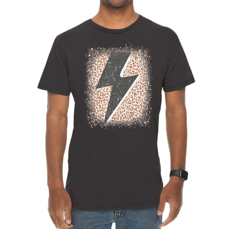 Womens Leopard Cheetah Thunder Print Cool Lightning Bolt Vintage T-Shirt by atereabag | Artistshot