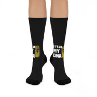 It's In My Dna Barbados Flag Fingerprint Men Women Crew Socks | Artistshot