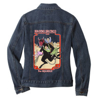 Seasons Beatings From Krampus Christmas Ladies Denim Jacket | Artistshot