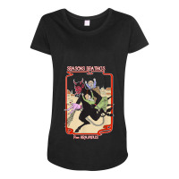 Seasons Beatings From Krampus Christmas Maternity Scoop Neck T-shirt | Artistshot