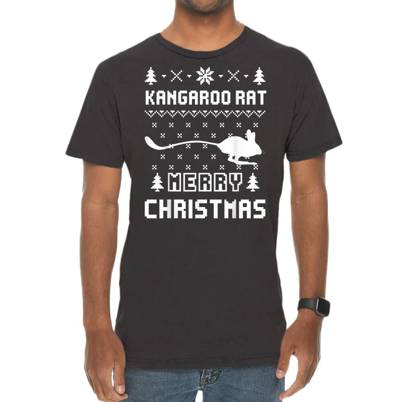 Kangaroo Rat Ugly Christmas Sweater T Shirt Vintage T-Shirt by cm-arts | Artistshot