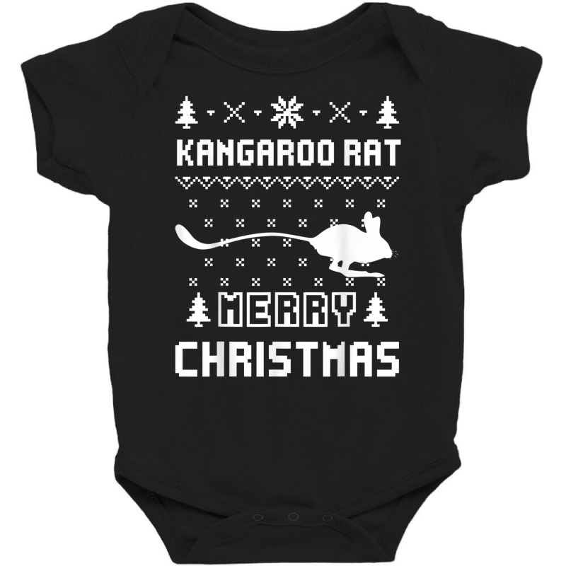 Kangaroo Rat Ugly Christmas Sweater T Shirt Baby Bodysuit by cm-arts | Artistshot