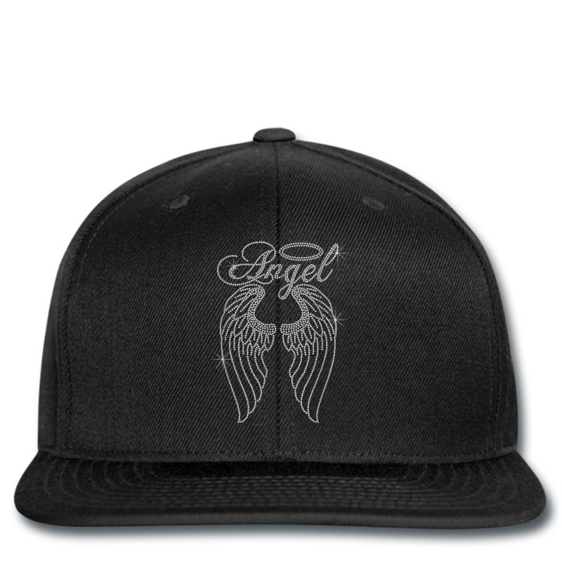 Woman Angel With Wings Bling Rhinestone Funny Christian Printed hat by Outpost | Artistshot