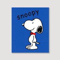 Funny Design Snoopy Portrait Canvas Print | Artistshot