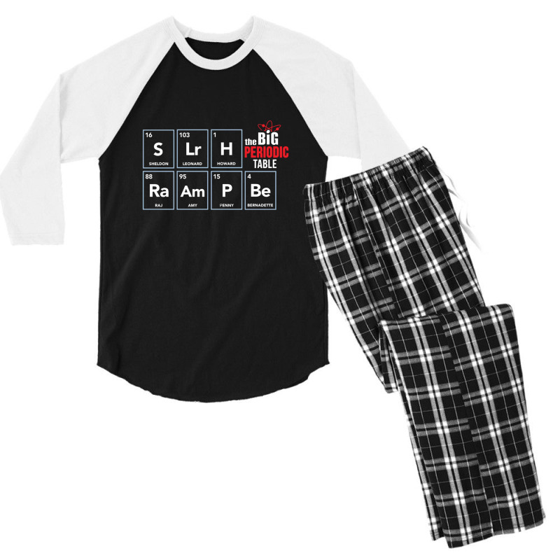 Big Bang Periodic Table Men's 3/4 Sleeve Pajama Set | Artistshot