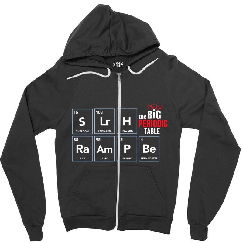 Big Bang Periodic Table Zipper Hoodie | Artistshot