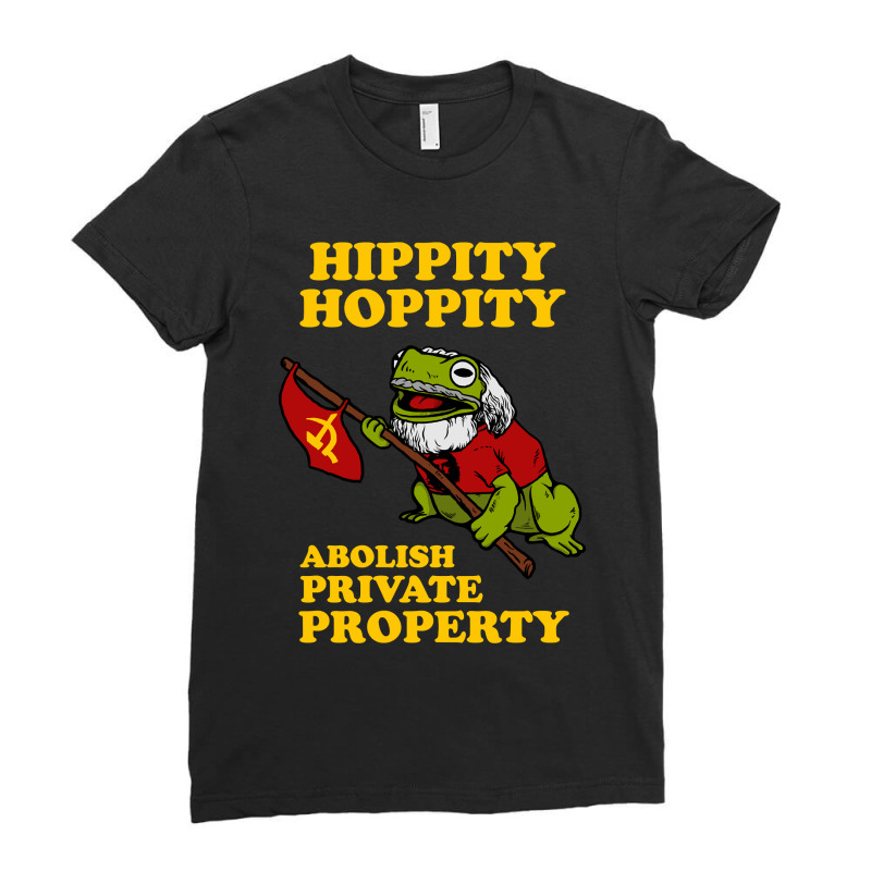 Hippity Hoppity Abolish Private Property Ladies Fitted T-Shirt by cm-arts | Artistshot