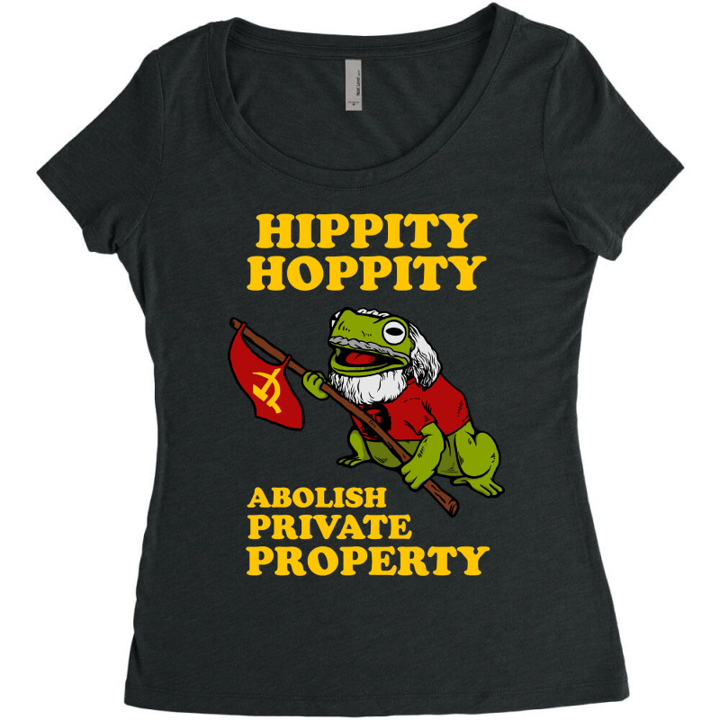 Hippity Hoppity Abolish Private Property Women's Triblend Scoop T-shirt by cm-arts | Artistshot