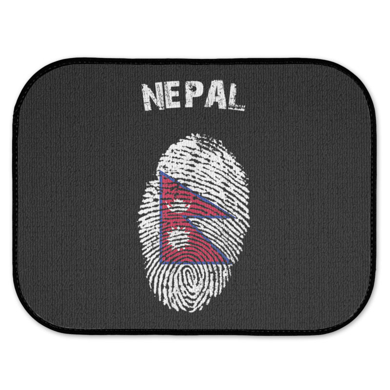 Nepal Fingerprint Flag Country Pride Heritage Shirt Rear Car Mat by cm-arts | Artistshot