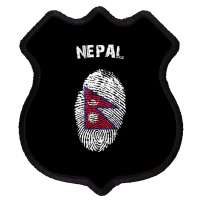 Nepal Fingerprint Flag Country Pride Heritage Shirt Shield Patch | Artistshot