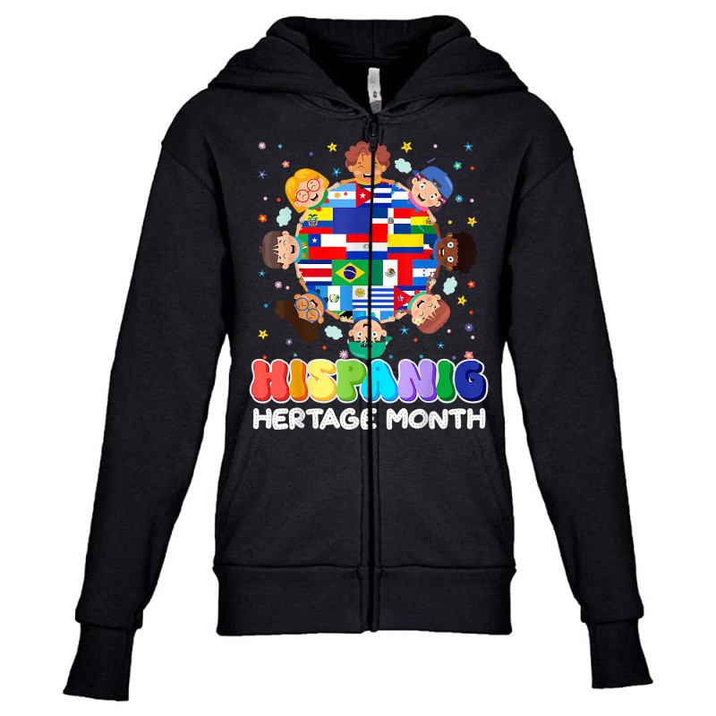 Hispanic Heritage Month Latin American Flag Kids Boys Girls T Shirt Youth Zipper Hoodie by cm-arts | Artistshot