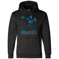 Giant Robot Cartoon Robotics Power Of Engineer I Build Robots Champion Hoodie | Artistshot