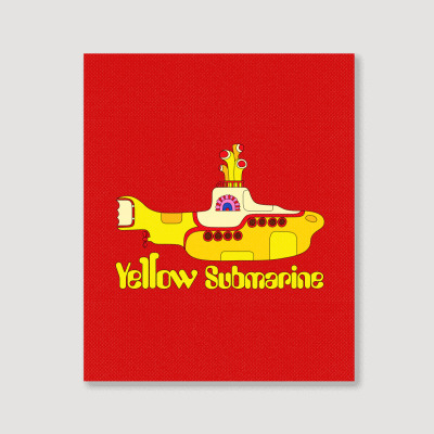 Yellow Submarine Portrait Canvas Print Designed By Slalomalt