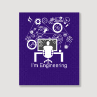 Awesome Engineer Portrait Canvas Print | Artistshot