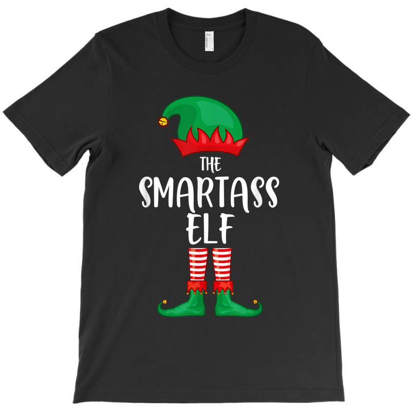 Smartass Elf Christmas Party Matching Family Group Pajama T-shirt | Artistshot