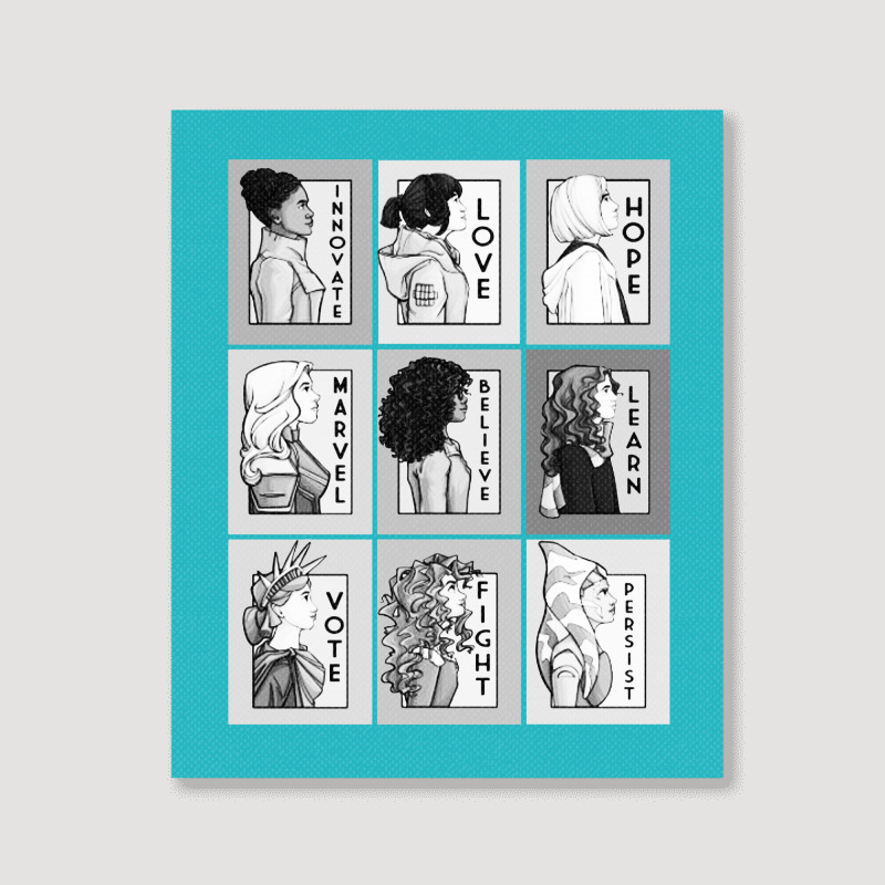 They Are Series Collage Portrait Canvas Print | Artistshot