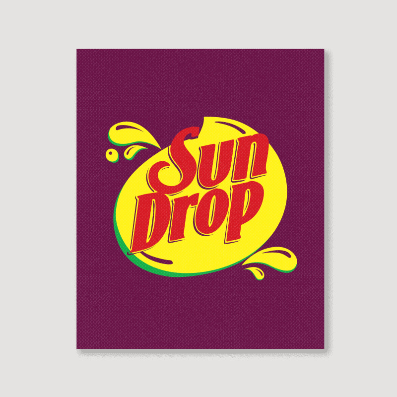 Sun Drop Citrus Soda Portrait Canvas Print | Artistshot