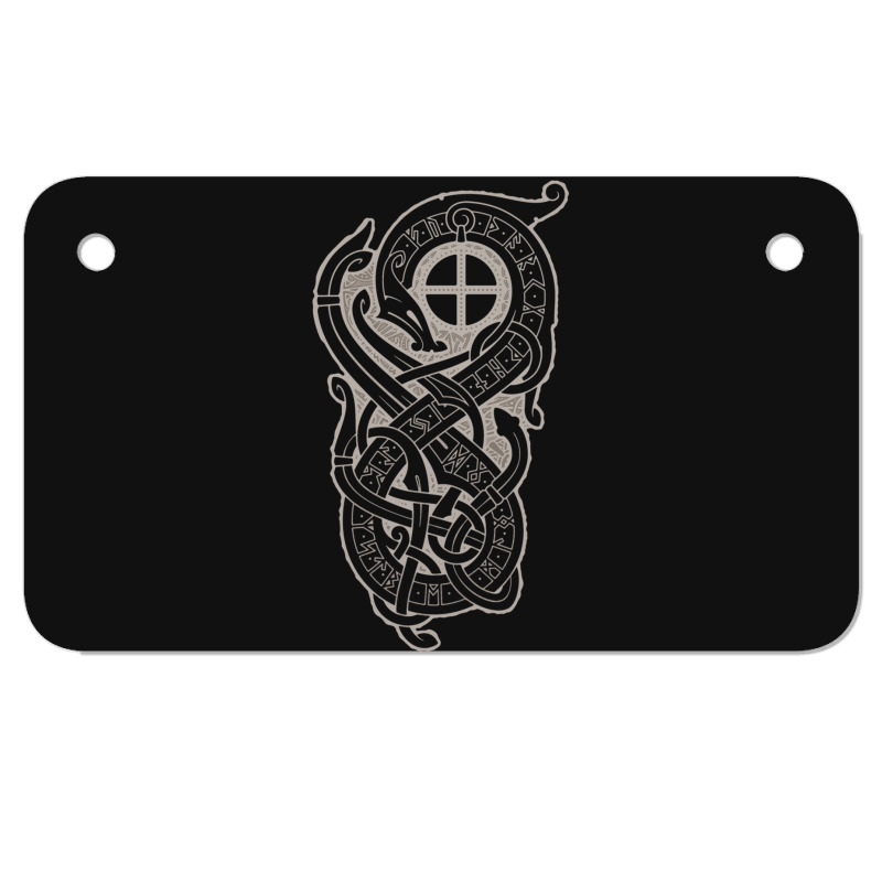 Runestone Motorcycle License Plate | Artistshot