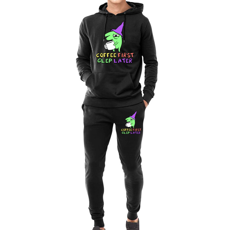 Glep Coffee Smiling Friends Hoodie & Jogger Set | Artistshot