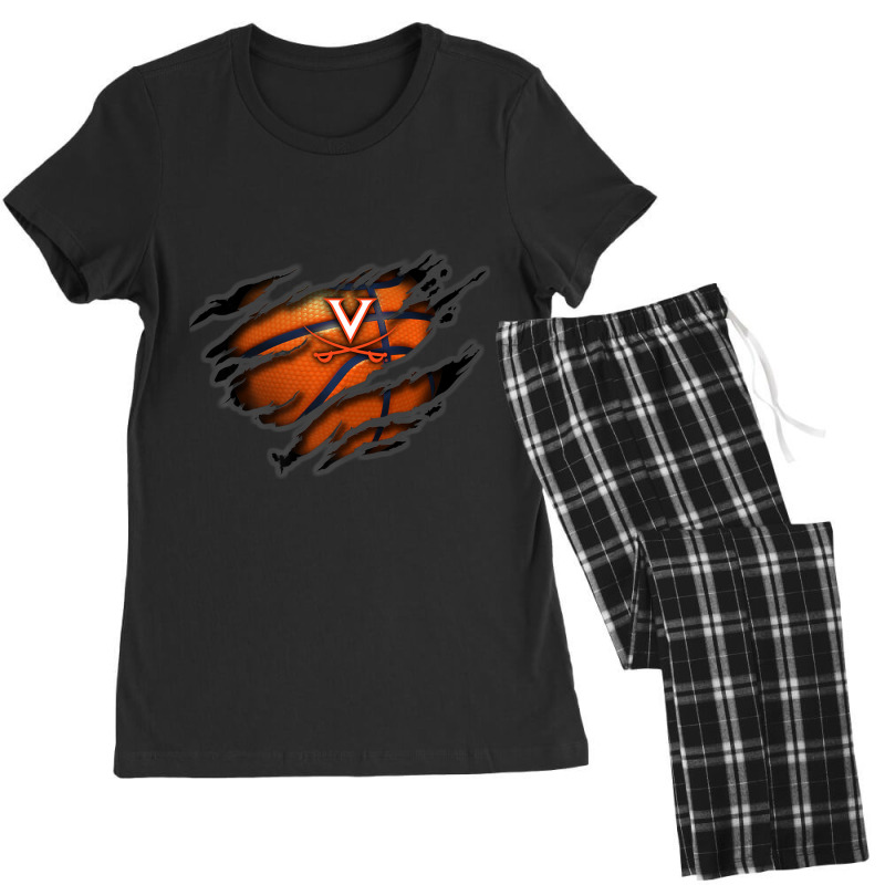 Virginia Cavaliers Tearing Basketball Women's Pajamas Set by Kuwannin528 | Artistshot