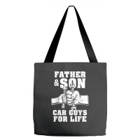 Father And Son Car Guys For Life Cute Car Mechanic Tote Bags | Artistshot