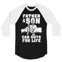 Father And Son Car Guys For Life Cute Car Mechanic 3/4 Sleeve Shirt | Artistshot