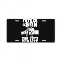 Father And Son Car Guys For Life Cute Car Mechanic License Plate | Artistshot