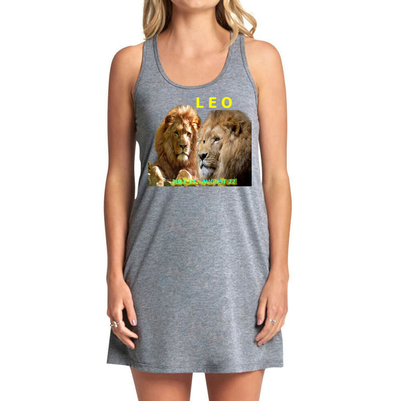 Short Sleeve Tee With The Majestic Lion Displayed On Front Tank Dress by cm-arts | Artistshot