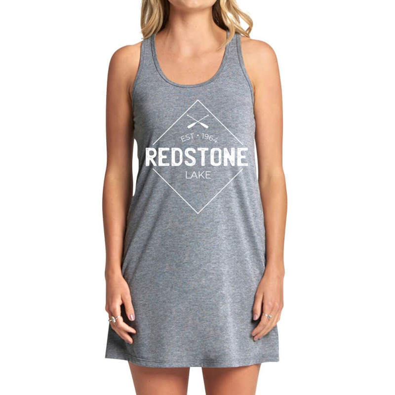 Redstone Lake Wisconsin Sweatshirt Tank Dress by cm-arts | Artistshot