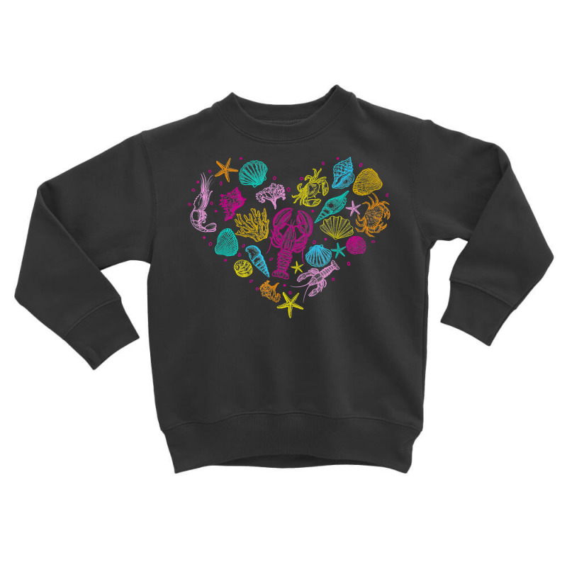 Crustaceancore Crustacean Core Vintage Lobster Crab Shells T Shirt Toddler Sweatshirt | Artistshot