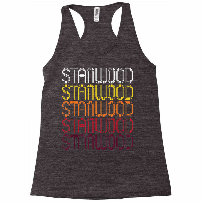 Stanwood, Wa  Vintage Style Washington T Shirt Racerback Tank by cm-arts | Artistshot