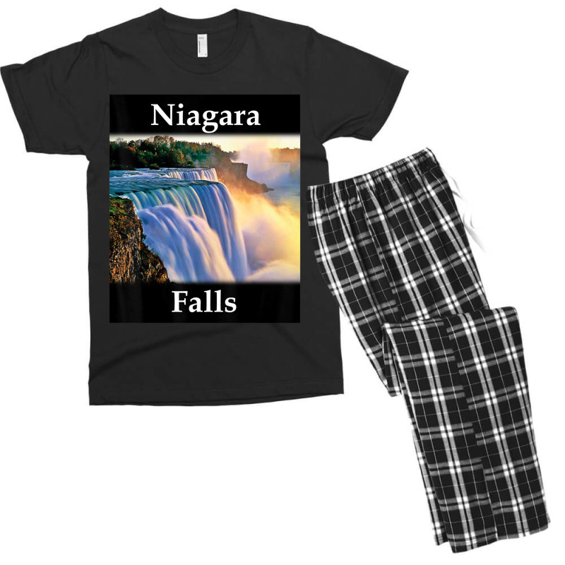 Yellow House Outlet Niagara Falls Men's T-shirt Pajama Set by atereabag | Artistshot